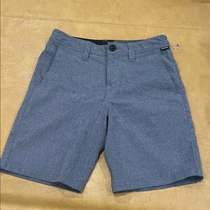 Volcom Men's Heathered Blue Flat Front Shorts